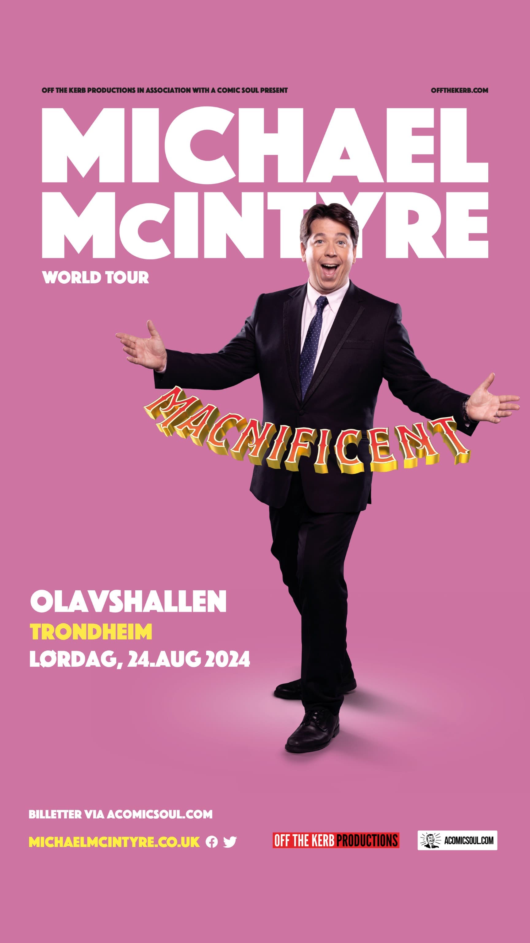 Opplev Michael McIntyre i Olavshallen